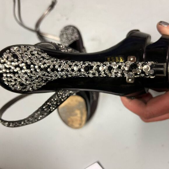 Size 8 ZIGIny’s Black Label Rhinestone Platforms - Picture 3 of 4